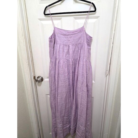 NWT Country Road Lavender Sleeveless Maxi Dress Spaghetti Straps & Tiered Design - Picture 2 of 10